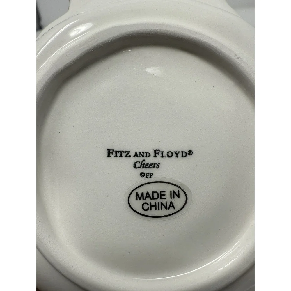 NIB FITZ AND FLOYD - 2006 Cheers Snowman Bowl Set of 2 - Picture 6 of 6